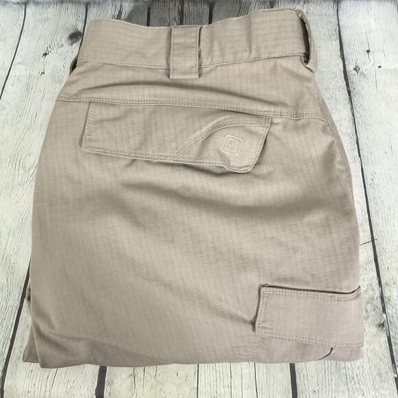 5.11 Tactical Pants Mens 38x32 Khaki Stone Stryke Ripstop Utility Cargo Workwear - Picture 1 of 16